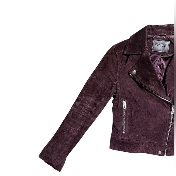 Blank NYC, Size X-Small, Dark Purple Suede Jacket - Picture 2 of 7